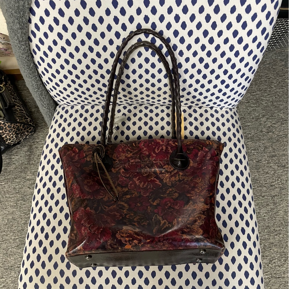Patricia Nash Brown Print Purse